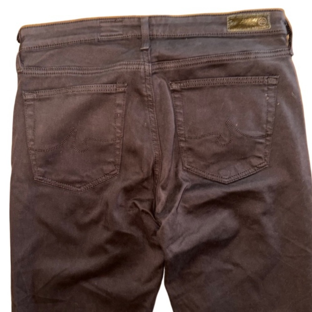 AG JEANS Prima Mid-Rise Cigarette Jeans in Dark Deep Brown Burgundy Size 27R - Picture 6 of 9